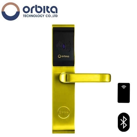 ORBITA Lock for Door with BLE Smart Hotel Guest Room Control System - Unlock with mobile APP, Mifare card a OTC-E3142SBT